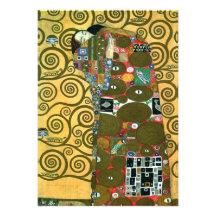 Erfüllung (die Umarmung) durch Gustav Klimt Einladung