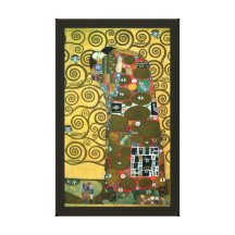 Erfüllung (die Umarmung) durch Gustav Klimt Leinwand Druck