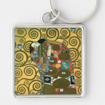 Erfüllung (die Umarmung) durch Gustav Klimt Schlüsselbänder