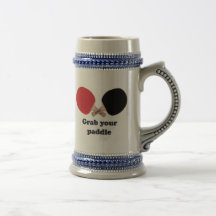 Ergreifen Sie Ihr Paddel-Klingeln Pong Teetasse