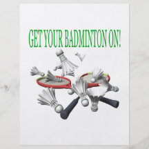 Erhalten Sie Ihr Badminton an Flyer Druck