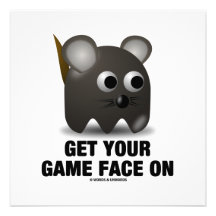 Erhalten Sie Ihr Spiel-Gesicht auf (Maus) Einladungskarte