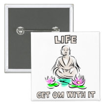 Erhalten Sie OM mit ihm Yoga Anstecknadel