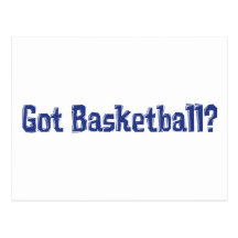 Erhaltene Basketball-Geschenke Postkarten