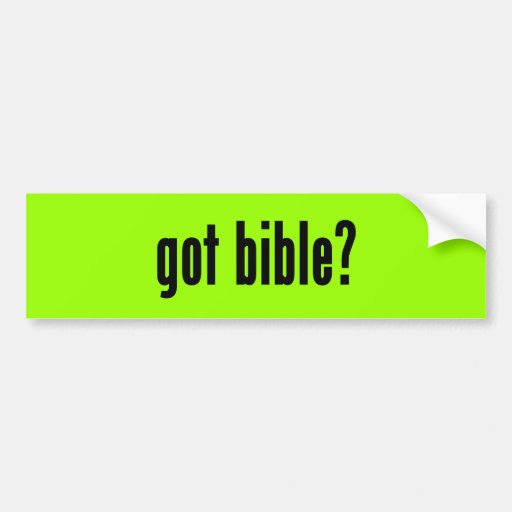 erhaltene Bibel? Auto Aufkleber