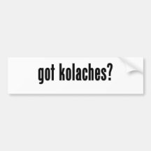 erhaltene kolaches? auto aufkleber