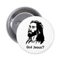 Erhaltener Jesus? - Knopf Anstecknadelbutton