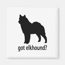 Erhaltener Norweger Elkhound Kühlschrankmagnet