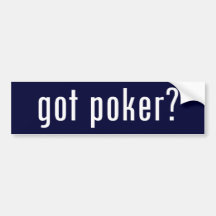 erhaltener Poker? Auto Sticker