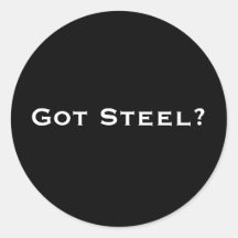 Erhaltener Stahl? Runde Sticker