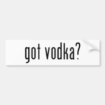 erhaltener Wodka? Autoaufkleber