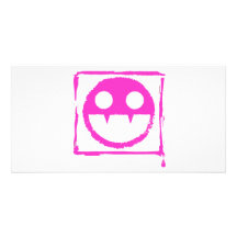 erhaltenes blud smily ded Mädchen Vamp Smily n Rei Photogrußkarten