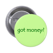 erhaltenes Geld? Knopf Buttons