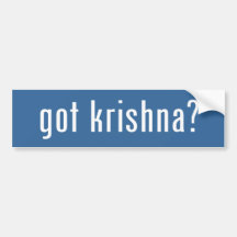erhaltenes krishna? auto aufkleber