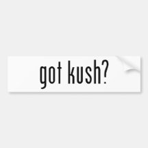 erhaltenes kush? auto aufkleber