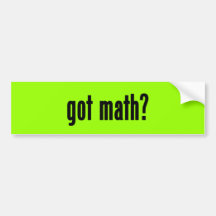 erhaltenes Mathe? Auto Aufkleber