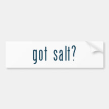 erhaltenes Salz Auto Sticker