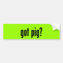 erhaltenes Schwein? Auto Sticker