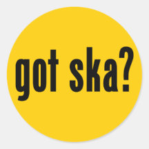 erhaltenes ska? runder sticker