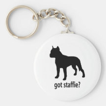 Erhaltenes Staffie Schlüsselband