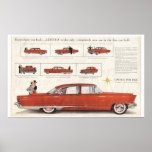 Erhöhter TürCenterfold 1956 Lincoln-Premiere-4 A Plakatdruck