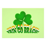 Erin gehen Bragh Party Einladungs-Schablone