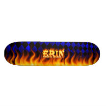 Erin Skateboardfeuer und Flammenentwurf Bedrucktes Skateboard