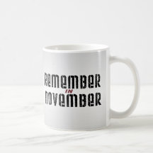 Erinnern Sie sich im November Kaffee Haferl
