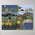Erinnerungen des Bärn-Tal-Druckes Poster