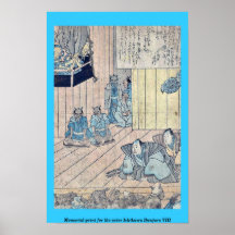 Erinnerungsdruck für den Schauspieler Ichikawa Dan Poster