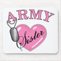Erkennungsmarke des Armee-Schwester-Herz-N Mousepad