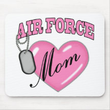 Erkennungsmarke des Luftwaffen-Mamma-Herz-N Mousepad