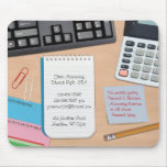 Erklären/Büro-Schreibtisch-Hintergrund Mousepad