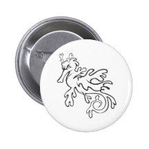 Ernster belaubter und Weedy Seedrache Button