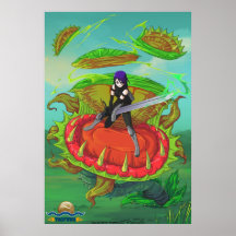 Ernte auf einer Blume Plakat
