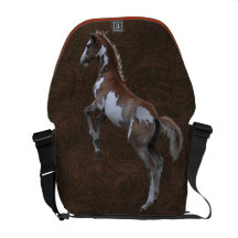 Errichtung der Pinto-PferdImitat-leder Bote-Tasche Kurier Tasche