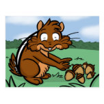 Erschrockener Chipmunk Postkarten