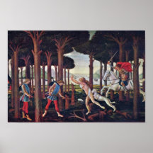 Erste Episode "durch Botticelli Sandro Poster