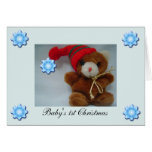 Erste Karte des Babys Weihnachts