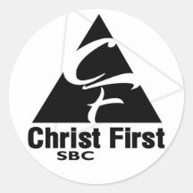 Erster Aufkleber Christus