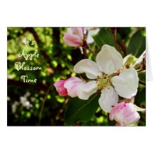 Es ist AppleBlossom Zeit Karte