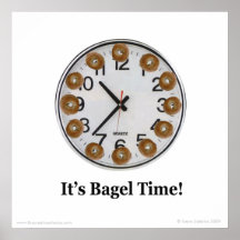 Es ist Bagel-Zeit! Plakate