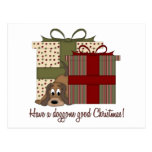 Es ist ein Basset Hound-Weihnachten postkarten