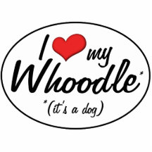 Es ist ein Hund! I Liebe mein Whoodle Photo Skulpturen
