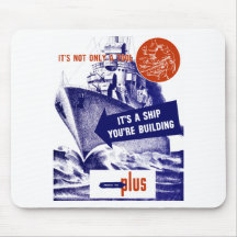 Es ist ein Schiff Ihr Gebäude -- Propaganda Mauspad