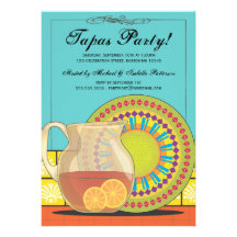Es ist ein Tapas-Party! Glückliche Fiesta-Einladun