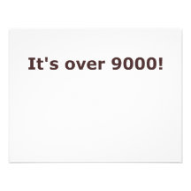 Es ist über 9000! personalisierte ankündigungen