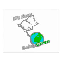 Es ist unbekümmerte grüne Planeten-Auslieferungen Postkarte