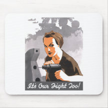 Es ist unser Kampf auch -- Rosie der Nieteneinschl Mousepad