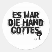 es-Krieg sterben Handgottes Runder Aufkleber